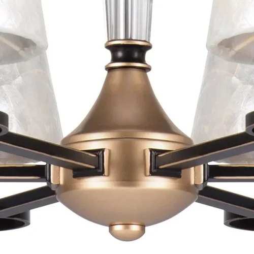 Люстра подвесная Perla 707061 Lightstar белая на 6 ламп, основание золотое в стиле классический  фото 4